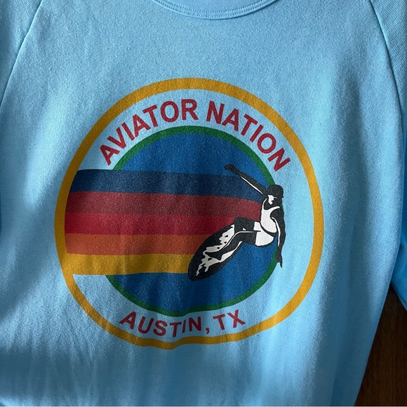 RARE Austin TX Aviator Nation Crewneck - Picture 5 of 6